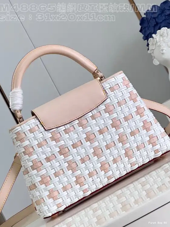 First bags ru reviews VUITTON BB-31.5*20*11CM CAPUCINES LOUIS 0618